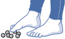 illustration of toe pick-up exercise