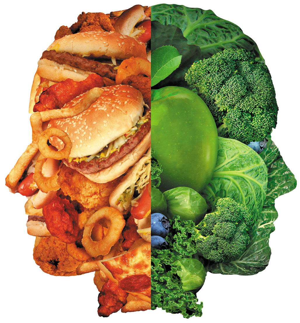 junk food vs. povrće